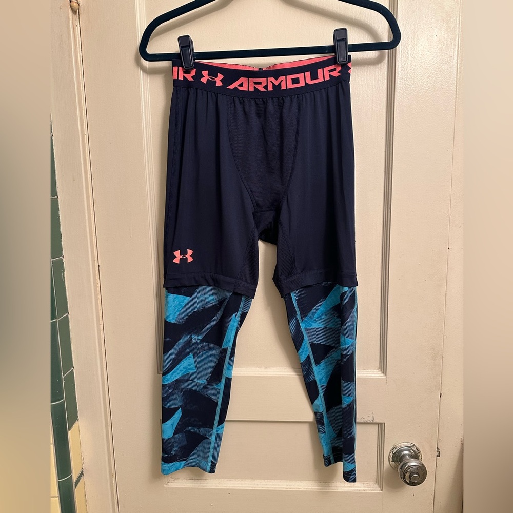 Men’s Under Armour Navy & Blue Compression Pants